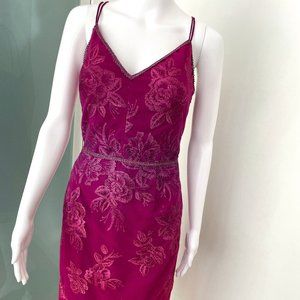 Marchesa Notte Floral Dress, Size 8